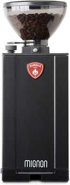 Eureka Mignon Crono Brew Coffee Grinder, 150g, 50mm Steel Burrs, Timer (Black)