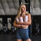 HydroJug Sport - Stainless Steel Tumbler with Straw, Vacuum Insulated, 40oz Leakproof Water Bottle, Ergonomic Design, Reusable, Dishwasher Safe, Rubber Base, Durable for Gym or Outdoors, Pink Sand