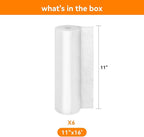 Wevac Vacuum Sealer Bags 11x16' Rolls 6 pack for Food Saver, Seal a Meal, Weston. Commercial Grade, BPA Free, Heavy Duty, Great for vac storage, Meal Prep or Sous Vide