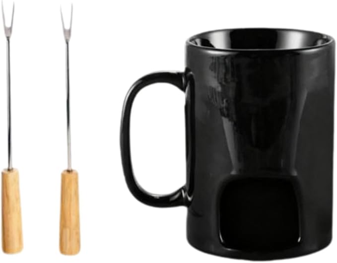 Fondue Pot Set Chocolate Melting Cup for Cheese Candy Chocolate Fondue Mug Candy Hot Pot for Wedding Dinner