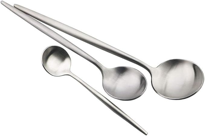 JASHII Luxury Flatware, Silverware Sets, 6-pieces Elegant Cute 18/10 Stainless Steel Silverware Set for Eating Home Kitchen Hotel Restaurant, Service Sets for 1 People, Dishwasher Safe