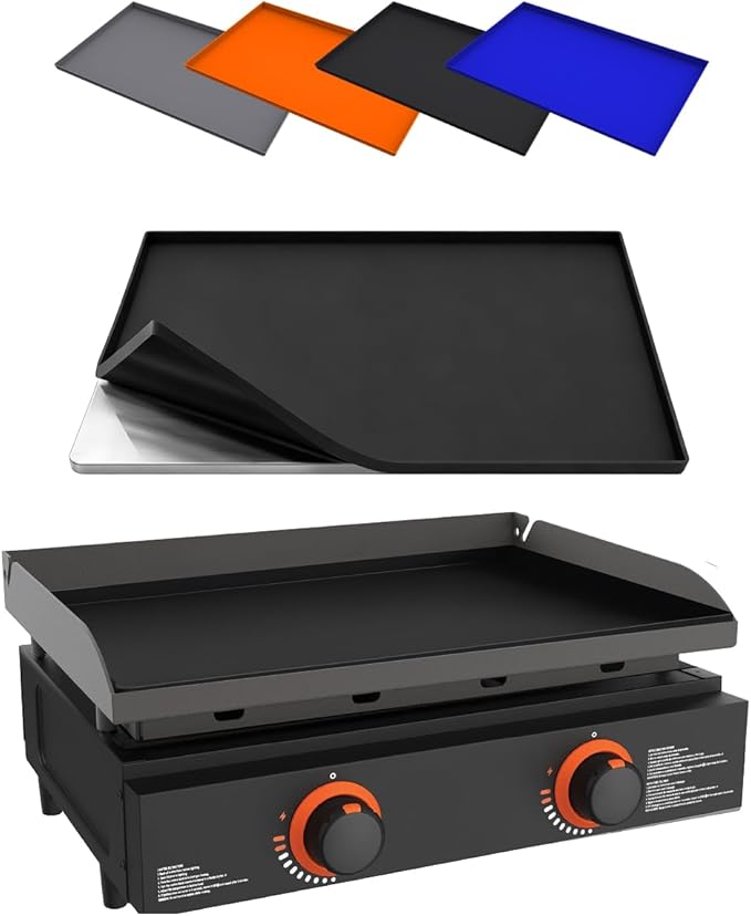 KITCHEN PERFECTION 22" Premium Silicone Griddle Cover Mat For Blackstone Griddle 22 Inch - Hermetic Protection From Rust & Debris All Year, Fits All Blackstone 22 Inch Models - Food Grade Silicone