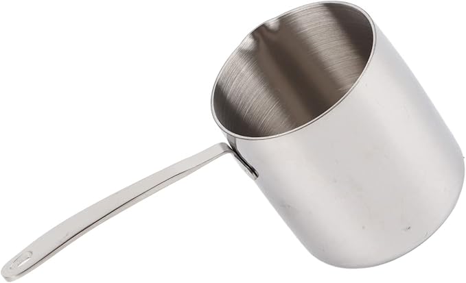 Butter Warmer Pot Quick Heat Conduction Three Layer Stainless Steel Butter Warmer with Accurate Scale Holes (900ML)