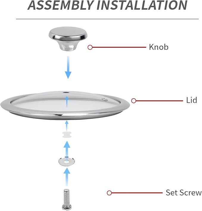 Woogim 304 Stainless Steel Saucepan with Ergonomic Curved Handle,Includes Glass Lid, Easy to Clean Non-stick Multipurpose Sauce Pot 2 Quart Perfect for Milk,Soups,and Sauces