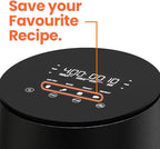 Air Fryer – 8 Preset Functions, Tempered Glass Control Panel, 3.5 Quart Compact Airfryer for Home and Kitchen, Quiet, Small, Non-Toxic, Black