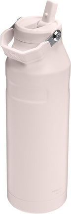 Stanley IceFlow Flip Straw 2.0 Water Bottle 50 oz | Built-In Straw with Larger Opening | Lightweight and Leak Resistant | Insulated Stainless Steel | BPA-Free | Rose Quartz