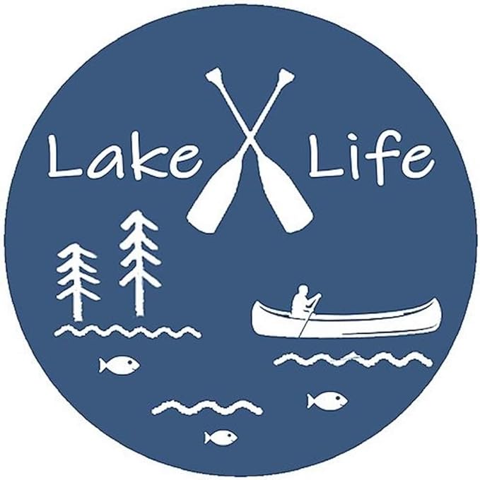 Andreas Silicone JO-LLLake Non-Slip 6.25" Jar Opener, Easy Lid Opener, Made with Silicone and Fabric, Dishwasher Safe, Garlic Peeler, Lake Life, 6.25 inch