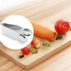 4PCS Silver Stainless Steel Strawberry Huller Fruit Stem Remover Home Kitchen Tools for Cherry Tomato 2.8 * 1 Small in Size,Easy to Use,Fruit and Vegetable Tools,Kitchen and Dining,Corers and Pitters