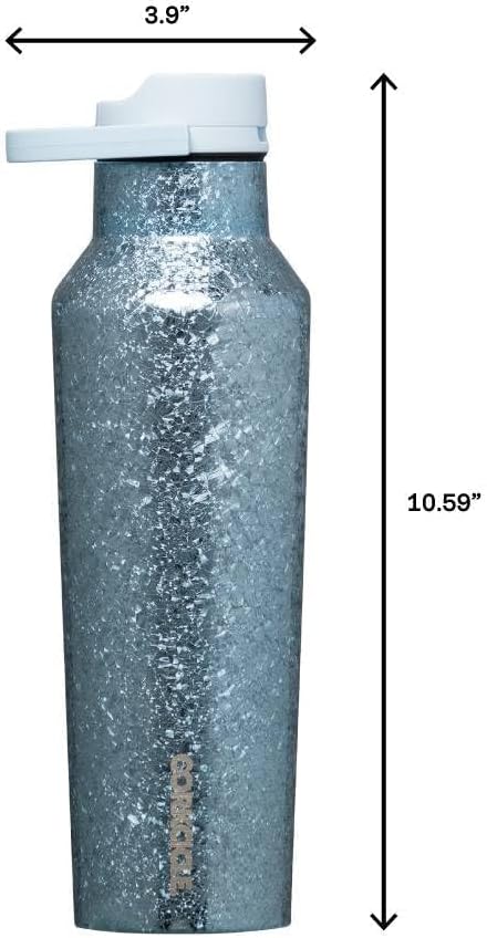 Corkcicle Classic Sport Canteen Insulated Water Bottle - Keeps Beverages Cold 25 Hours - Triple Insulated - Summer Drinkware Gift - Keeps Drinks Ice Cold - Leak-Proof Cap - 20 oz - Ice Breaker
