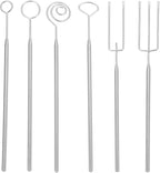 6Pcs Chocolate Dipping Tools Set Stainless Steel Fondue Forks for Candy and Dessert Baking Supplies Easy to Clean Cooking Utensils