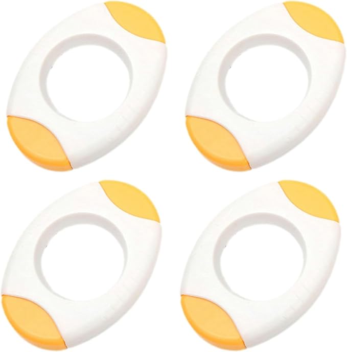 4Pcs Yellow Egg Shell Opener Egg Topper Cutter Egg Cracker Separator for Quickly Cutting Off The Tops of Eggs Egg Shell Scissors Opener Kitchen Specialty Tools and Gadgets Kitchen Utensils