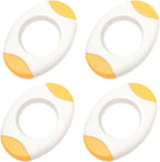 4Pcs Yellow Egg Shell Opener Egg Topper Cutter Egg Cracker Separator for Quickly Cutting Off The Tops of Eggs Egg Shell Scissors Opener Kitchen Specialty Tools and Gadgets Kitchen Utensils