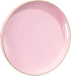 MAONAME 13" Round Tray, Pink Serving Tray with Handles, Modern Decorative Trays for Coffee Table, Plastic Ottoman Trays for Ottoman, Bathroom, Decor