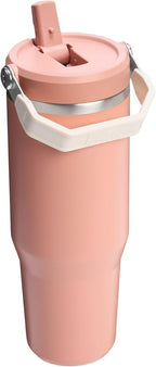 Stanley IceFlow 2.0 Flip Straw Tumbler with Handle 30 oz | Twist On Lid and Flip Up Straw | Leak Resistant Water Bottle | Insulated Stainless Steel | BPA-Free | Exclusive Sienna