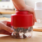 Cherry Pitter Tool,7 Hole Push Button Quick Release Cherry Pitter Multifunctional Fruit Pit Remover with Splatter Protector for Kitchen, Cake Shop, Fruit Salad(COLOR:Red)