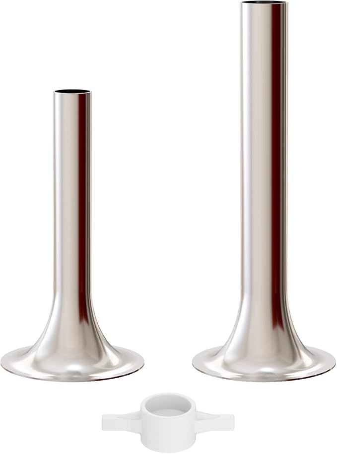 Gvode Sausage Stuffer Attachment for KitchenAid Stand Mixer Food Grinder Attachment(FGA), plus 1 Retainer Ring, Stainless Sausage Stuffer Kit