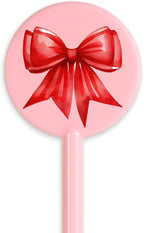 5.5" Custom Light Pink Disc-Top Stirrer – Personalized Drink Stirrers for Baby Showers, Parties, Cocktails, and Events – 50 Pack