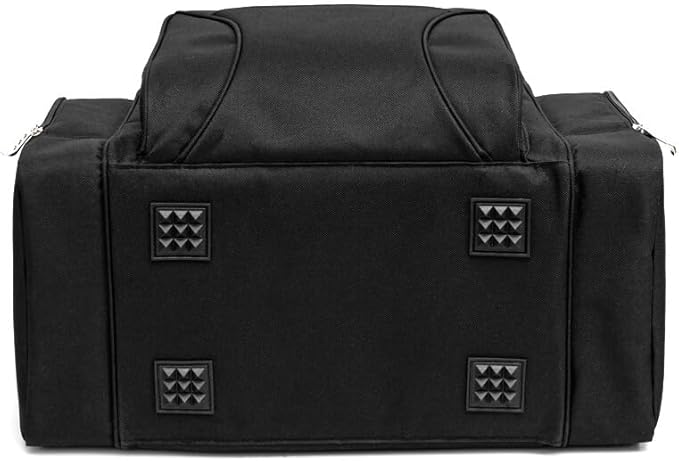 Large Cooler Bag (15x12.5x9 in). Two Insulated Compartment, Heavy Duty Fabric, Thick Insulation, Reinforced Stiches, Multiple Pockets, Durable Zipper.