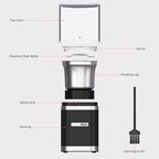 Coffee Bean Grinder Electric, Espresso Grinder for Home Use with Removable Stainless Steel Bowl, 12-Cups Coffee Bean Capacity w/Cleaning Brush (Black)