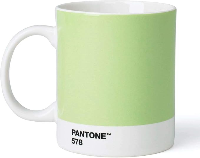 Pantone Porcelain Mugs 375 ml, Porcelain, Light Green 578, 8.4 x 8.4 x 12.1 cm, 101030578