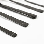 Oxford Silverware Set, 30 Piece Forged Flatware Stainless Steel, Service for 6, for Kitchen, Home, Wedding, Party, Mirror Polished Dishwasher Safe (Black Matte)