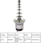 Chocolate Fountain 110V Electric 7-Tiers Larger Digital Chocolate Fountain Melting Machine Heating Fondue Fountain,8kg of chocolate