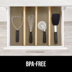 GORILLA GRIP Slip Resistant Drawer and Shelf Liner 2 Pack, Non Adhesive Water Resistant, Easy Clean and Trim, Smooth Surface Liners for Kitchen Cabinet, Shelves, Drawers, Pantry, 12 in x 10 FT, Beige