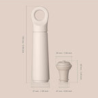 Vacu Vin Wine Saver Loop – Made in the Netherlands – Premium Vacuum Pump with Stopper – Airtight Seal Preserves Opened Wine Bottles up to 10 Days – Elegant & Durable – Sand