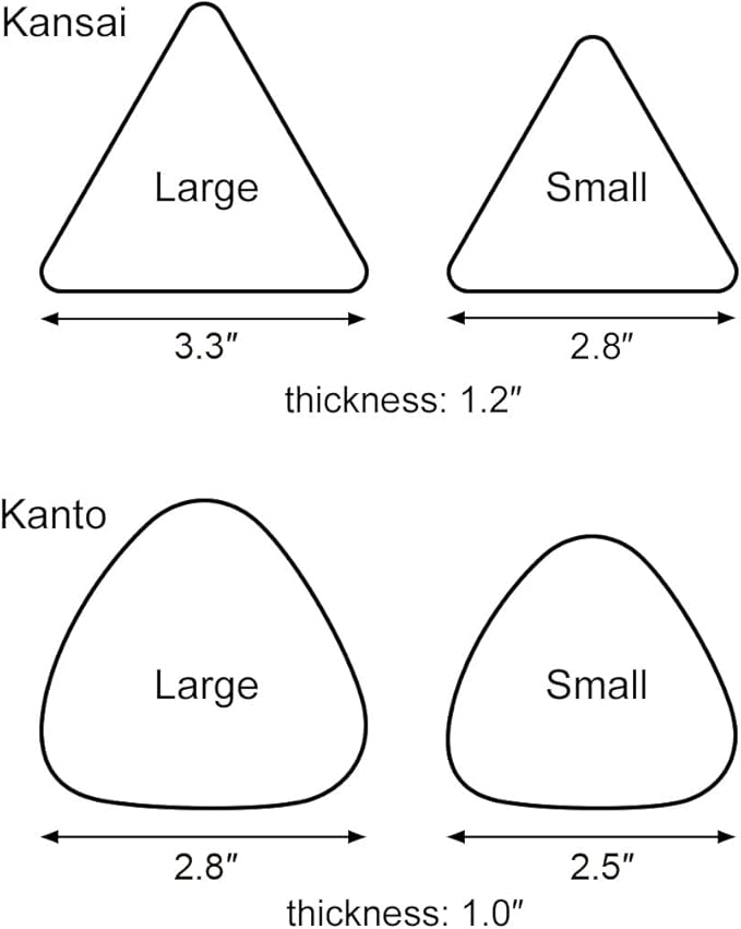 TIKUSAN Onigiri Mold Musubi Maker Japanese Rice Ball Press Onigiri Mold Tray BPA Free Made in Japan Kanto Style (Small 6 Molds)