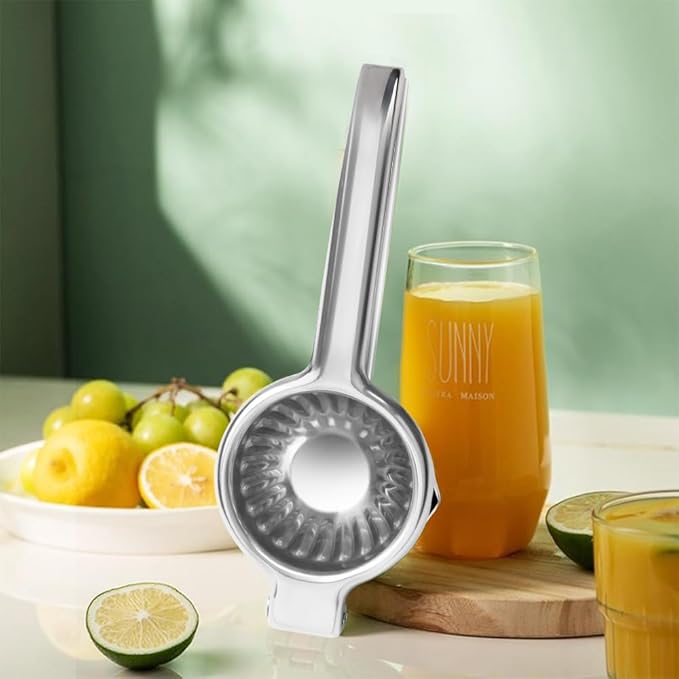 Lemon Squeezer Stainless Steel Citrus Juicer Juice Press Squeezer for Lemons and Limes