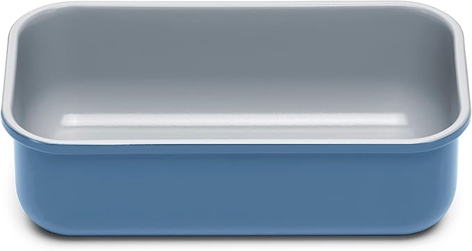 Caraway Non-Stick Ceramic 1 lb Loaf Pan - Naturally Slick Ceramic Coating - Non-Toxic, PTFE & PFOA Free - Perfect for Pound Cakes, Breads, & More - Slate