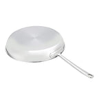Amazon Basics Tri-Ply Stainless Steel Fry Pan, 12 inch, Silver