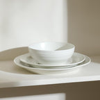 Stone Lain Orbit 4-Piece Salad Plate Set Stoneware, White