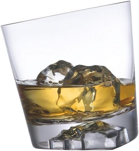 NUDE Whiskey Glasses Set of 2 – Memento Mori 10.25 oz Lead-Free Crystal Rocks Glasses for Whisky, Scotch & Bourbon – Skull Motif Base, Handmade, Hand Wash Recommended Luxury Gift Set