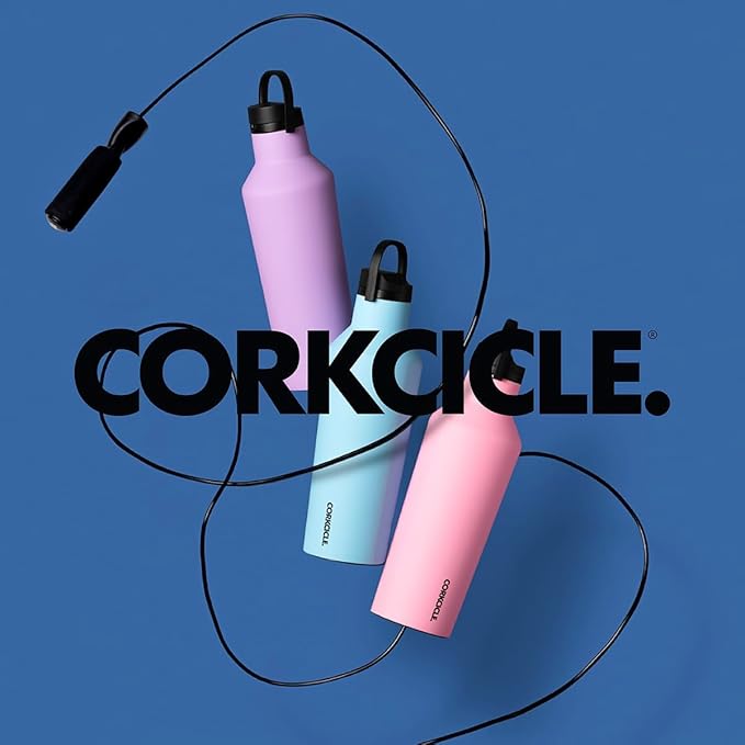 Corkcicle Sport Canteen - Keeps Drinks Cold 25 Hours - Stainless Steel Water Bottle - Triple-Insulated - Spill-Proof - Summer Drinkware Gift - Keeps Drinks Ice Cold - 20 oz - Hammerhead