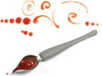 Professional Small Precision Culinary Drawing Decorating Spoons Set,2 Pcs Multi-use Stainless Steel Chef Culinary Drawing Spoons for Decorative Plates,Cake,Dessert with Comfortable Handle