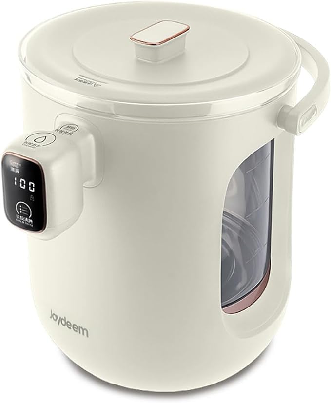 Joydeem Hot Water Dispenser, Glass Water Boiler and Warmer, 5 Keep Warm Temperature Settings, Support ℉ & ℃, 3L/101Oz/12 Cups, JD-DSP203, White