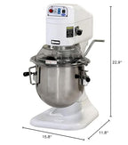 Globe Food Equipment SP08 8-Quart 3-Speed Countertop Planetary Mixer, Stainless Steel, 115 V, NSF