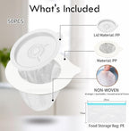 Portable Pour Over Coffee Dripper Reusable Coffee Filters Pour Over Coffee Maker for Camping Coffee, Travel Coffee Maker (50, white)