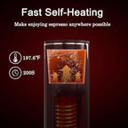 Portable Espresso Machine, Car Coffee Maker Self-Heating with Type-C, Compatible with Ground Coffee & Capsule for Travel, RV, Hiking, Camping, Office