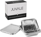 Juvale Aluminum Pans with Lids - 9x13 in, Silver, 20-Pack - Disposable Aluminum Pans, Foil Trays & Catering Trays for Baking & Roasting