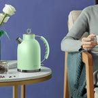 ASCOT Electric Kettle, Stainless Steel Tea Boiler 1.6L 1500W Retro Tea Heater & Boiling Kettle, Auto Shut-Off and Boil-Dry Protection(Matte Green)