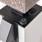 Eureka Mignon Silenzio Espresso Grinder | Silent Technology | Stepless | Timed Dosing | (White, 55mm)