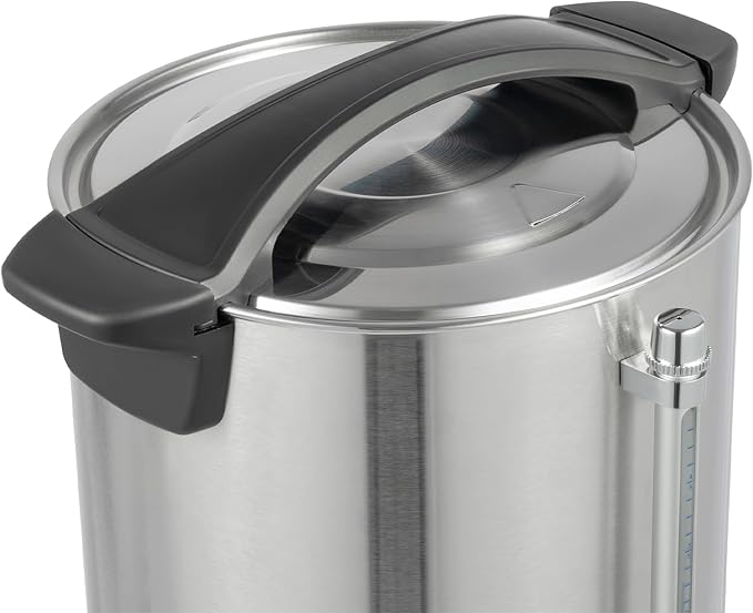 Coffee Urn, 80 Cup Coffee Percolator Commercial Coffee Maker, 12L Dual Wall Stainless Steel Coffee Maker Hot Water Beverage Dispenser Electric Coffee Urn For Catering, Wedding, Party