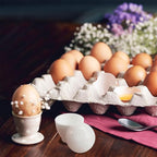 4Pcs Microwave Egg Cookers Poacher Cups with Lid, Pp Material, 3.74X2.55 Inch, White, for Quick and Healthy Breakfast, Mini Egg Cooking Tool