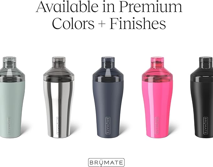 BrüMate Cocktail Shaker 22oz Insulated Stainless Steel Shaker - 100% Leakproof - No Condensation (Dune)