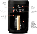 Beautiful Large Capacity 14-Cup Programmable Coffee Maker with 1-4 Cup Mode & Charcoal Filter by Beautiful (Black Sesame)