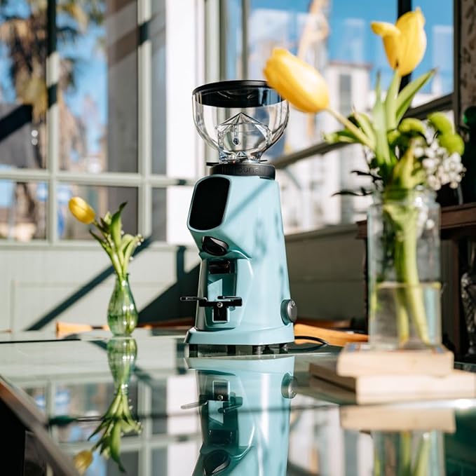 AllGround Sense All Purpose Home Coffee Grinder - Residential Grinder - Made in Italy - By Fiorenzato (Pastel Blue)