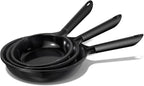 Ceramic Nonstick Frying Pan, Non Toxic Pan for Cooking, 8" 9.5" and 11" Frying Pan Skillet Set PFAS & PTFE & PFOA Free, Dishwasher Safe, Compatible with All Stovetops
