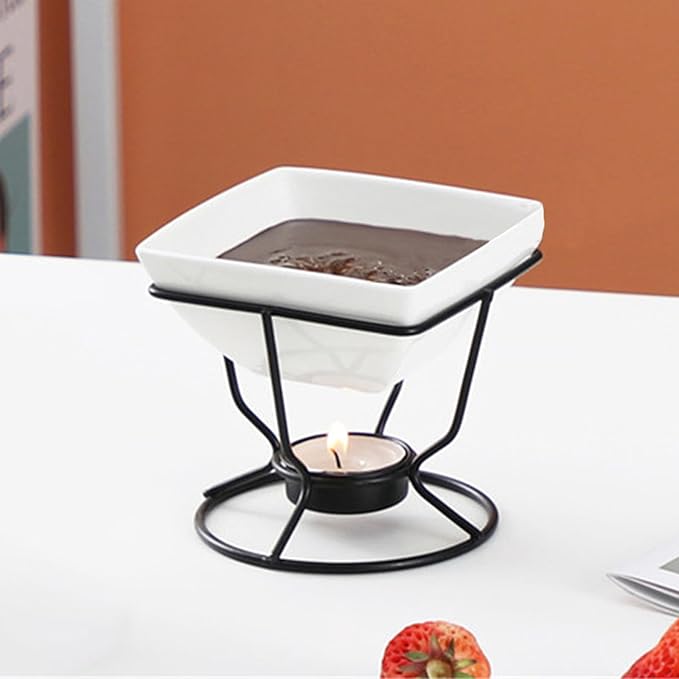 2 Pcs Butter Warmers for Seafood,Ceramic Butter Warmers for Chocolate or Cheese,Fondue Dishwasher Safe,Oven Safe,Microwave Safe